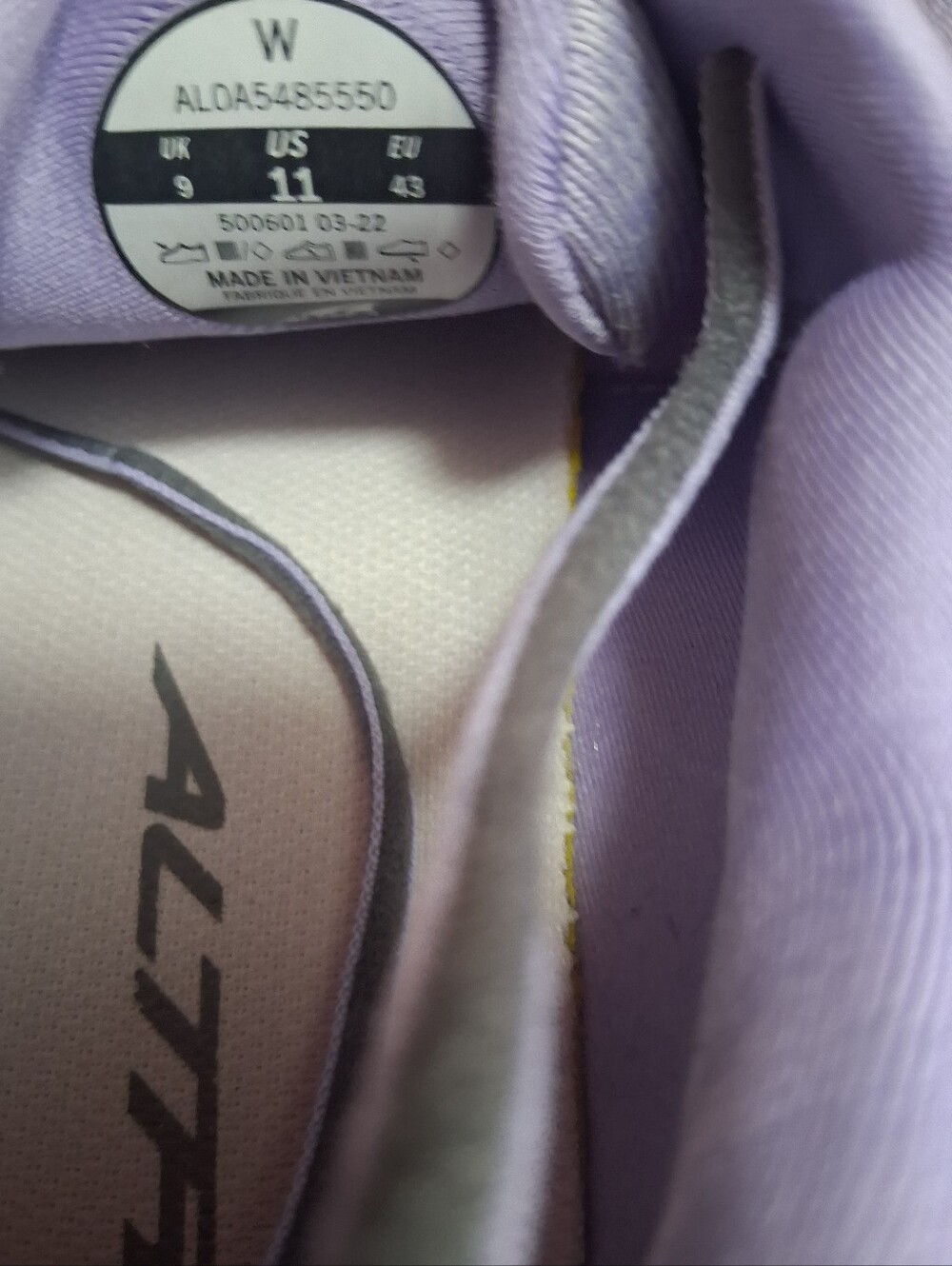 Altra Torin 5 Luxe Lavender Women's Running Shoe * Size: 11 - Picture 8 of 8